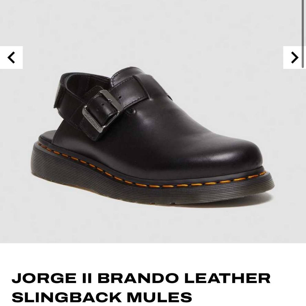 Dr. Martens Black Leather Loafers Slip-On